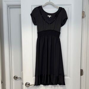 Matty M Black and Gray Casual Dress